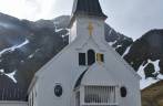 Visitando a igreja norueguesa em Grytviken, na Geórgia do Sul